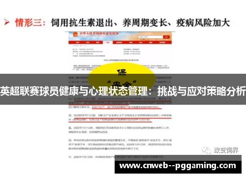 英超联赛球员健康与心理状态管理：挑战与应对策略分析